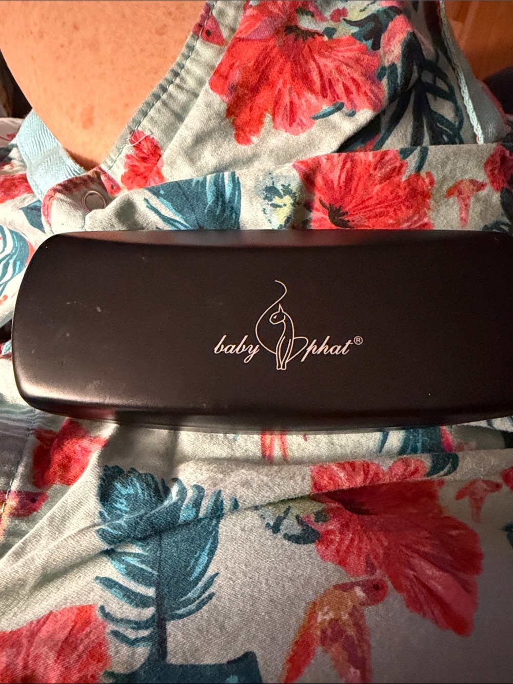 Baby Phat Black Eyewear Case with Silver Logo